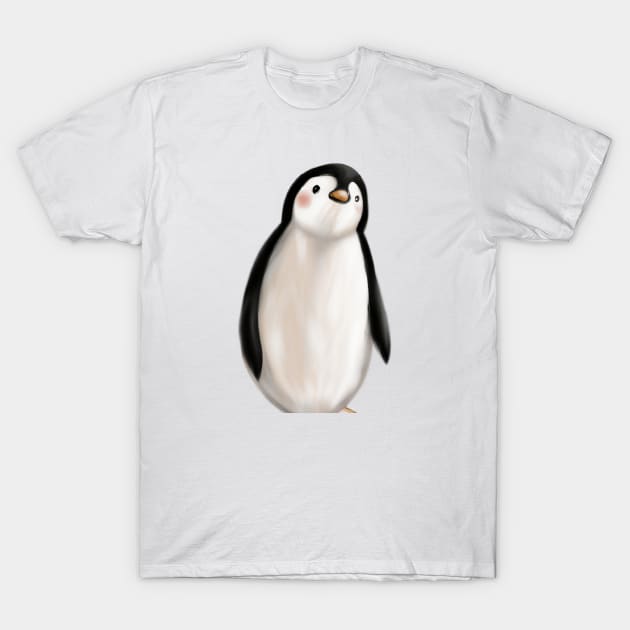 Cute Penguin Drawing T-Shirt by Play Zoo